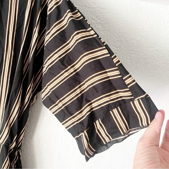 Uma & Leopold Dress Women's XL Anita Pinstripe Flowy Caftan NWT - Picture 4 of 14